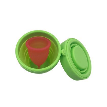 Menstrual Sterilizing Cup Coupe Menstruelle Collapsible Silicone Cups Coppetta Mestruale Sterilizer Esterilizador Copa Menstrual