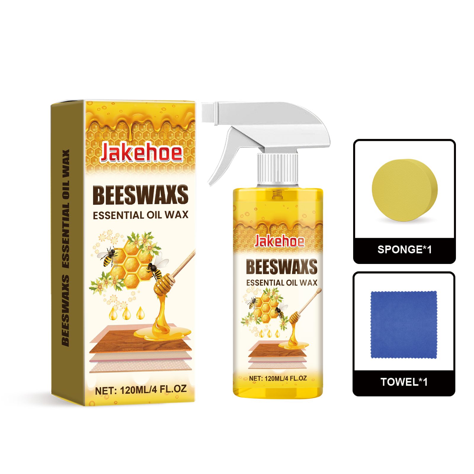 Wood Polishing Beeswax Spray Curing Furniture Polishing Color Protection Nourishing Anti-Cracking Wood Spray