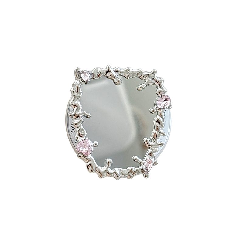 Love Butterfly Mirror Mobile Airbag Bracket Magnetic Back Patch Women's Makeup Mirror