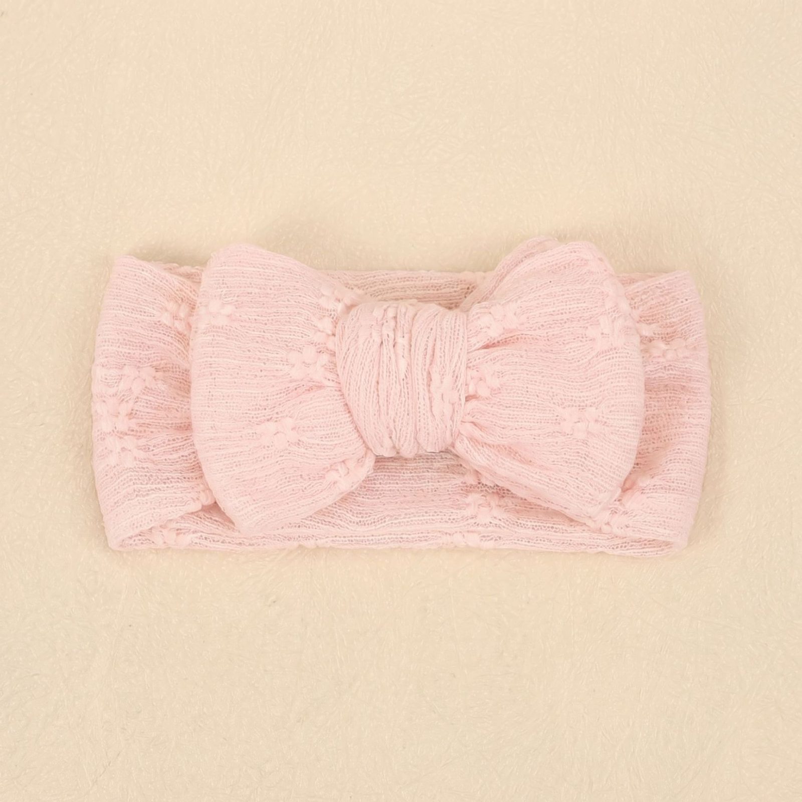 Children's hair accessories baby double layered bow lace mesh bow headband