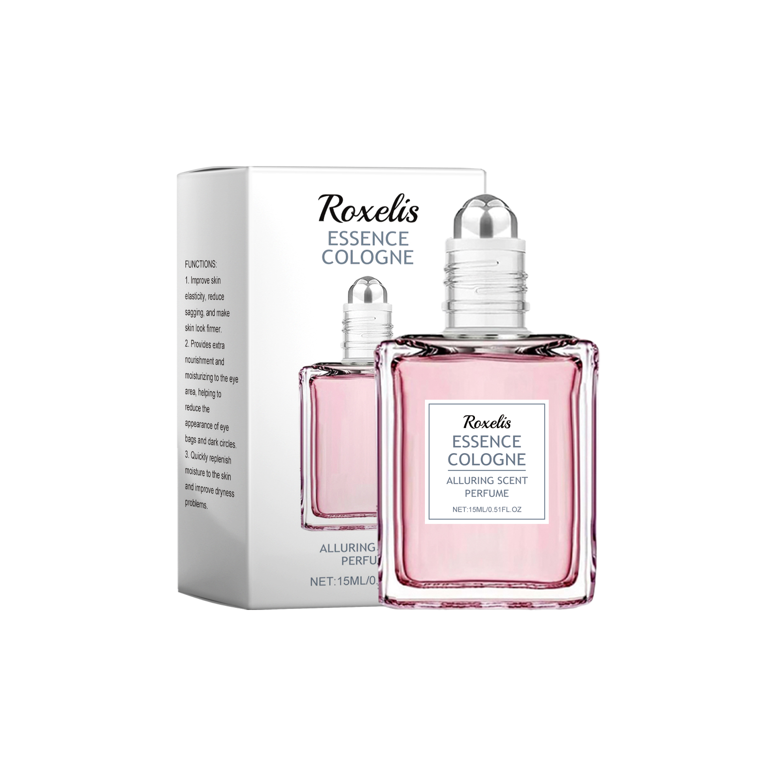 Pink Rose Fragrance Essential Oil, Mild Natural Fresh Fragrance Fragrance Portable Women's Eau De Toilette