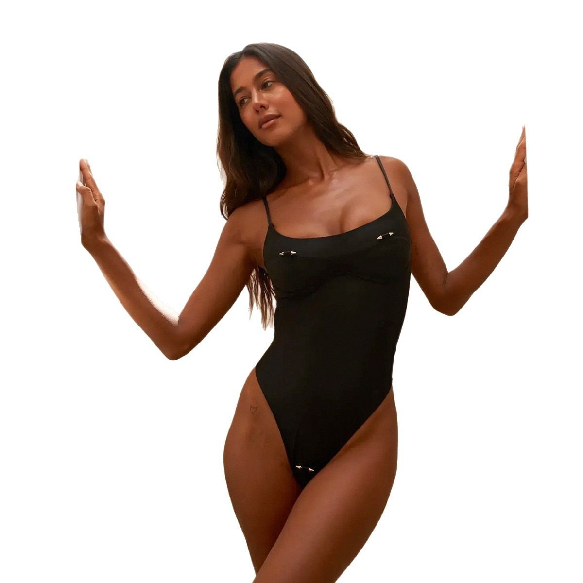 Round neck bikini swimsuit