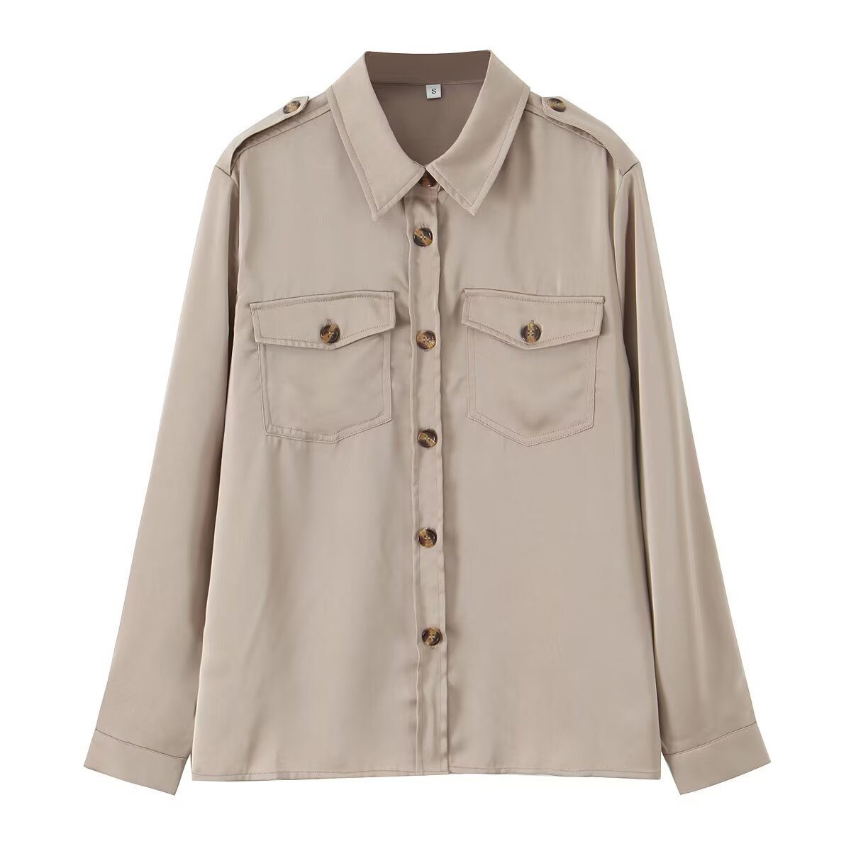 Minimally casual versatile forged face workwear shirt