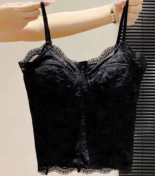 V-neck Lace Corset Tank Top for Women