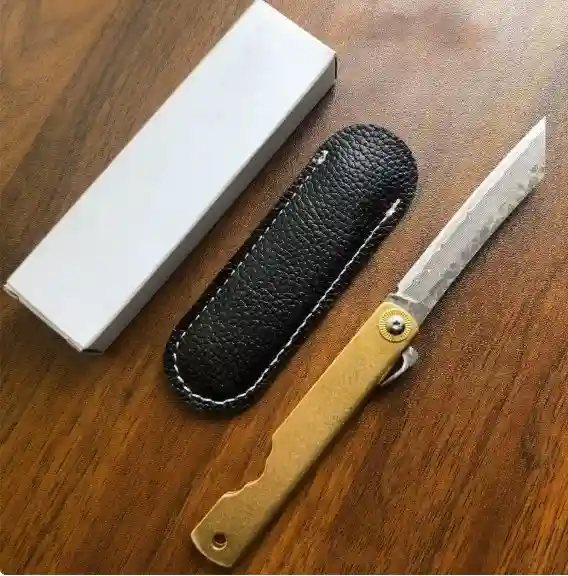 Mini Full Steel Folding Knife with Sharp Blade, Portable Fruit Knife, Meat Knife for Camping and Outdoor Use