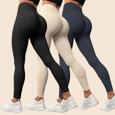 Women's Peach-Butt Nude-Look Yoga Pants