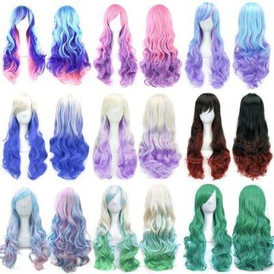 Colorful Cosplay Wig For Dance Parties